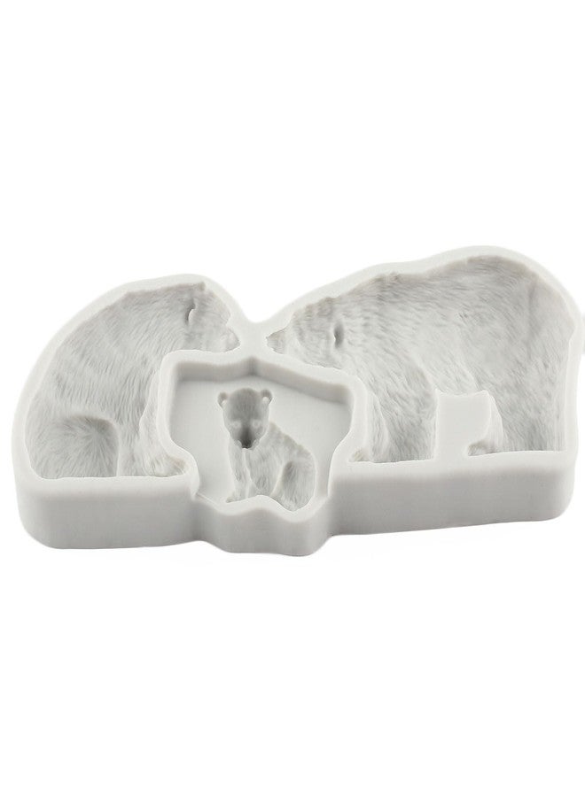YANQINMS Polar Bear Family Silicone Mold Polar Bears Fondant Chocolate Molds For Sugar Cake Decorating Cupcake Topper Gum Paste Candy Polymer Clay - Image 4