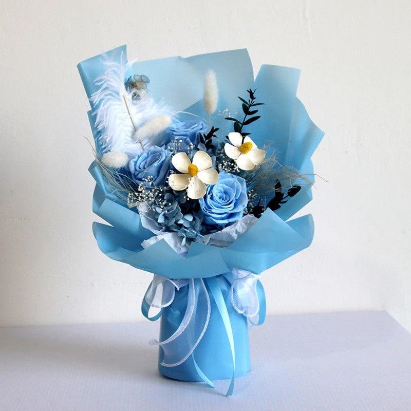 Bluejw Preserved Dried Real Flower Everlasting Bouquet – Natural Dried Plants Wedding Bridal Bouquet for Rustic Chic Floral Arrangements - Image 4