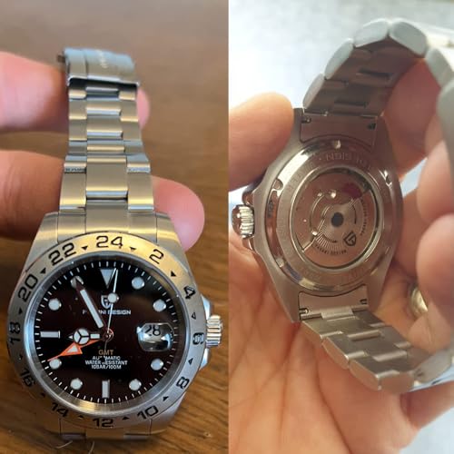 PAGRNE DESIGN Pagani Design Watches Men GMT Automatic Self-Winding Mechanical Analog Sapphire Sports Waterproof Luminous Wrist Watch - Image 3