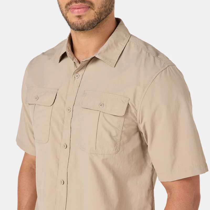 Sun and Sand Sports Beige Men's Utility Shirt for Men | Best Price UAE