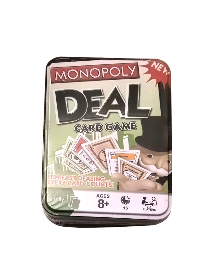 Large Size Monopoly Board Game English Version Iron Box Dea Monopoly German Version Tabletop Game For Children And Adults-Color:Large Monopoly Strong Hand Chess 515 (english Version)  - Image 4