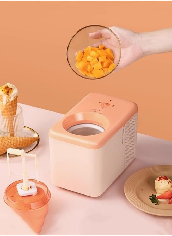 Ice cream machine household small fully automatic cone ice cream machine frozen dessert machine for making soft ice cream