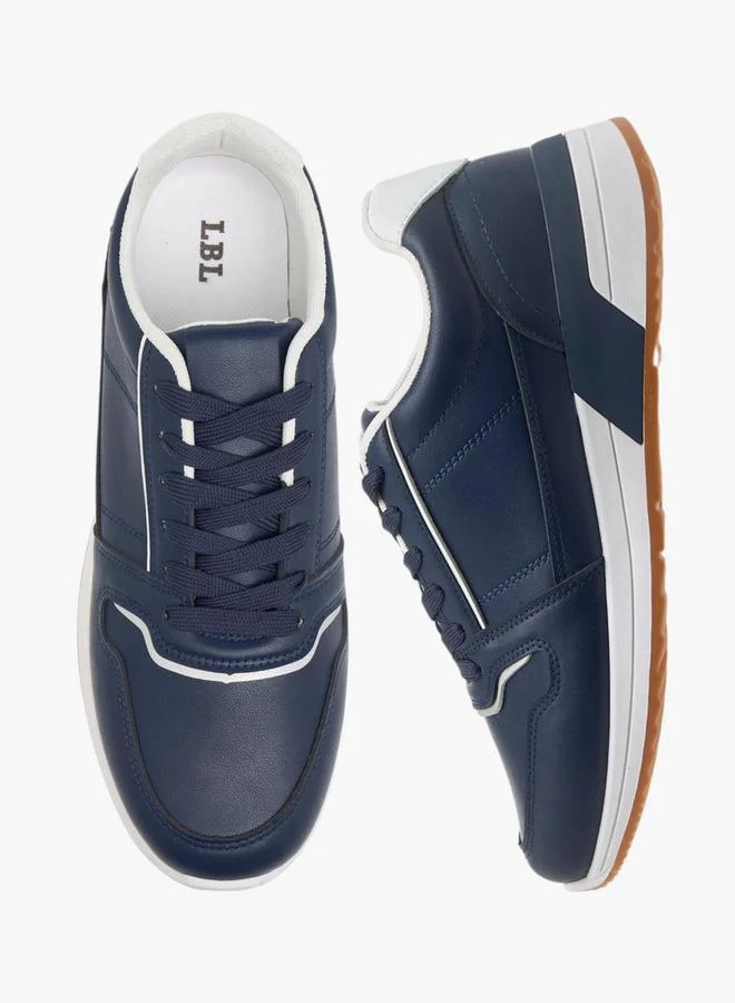 LBL by Shoexpress Men's Panelled Lace-Up Sneakers