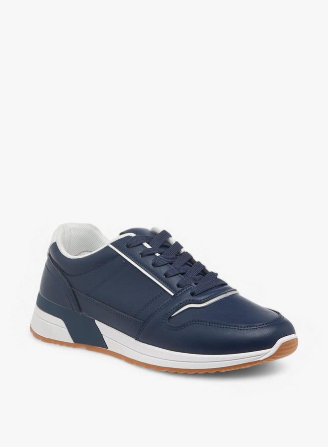 LBL by Shoexpress Men's Panelled Lace-Up Sneakers - Image 1