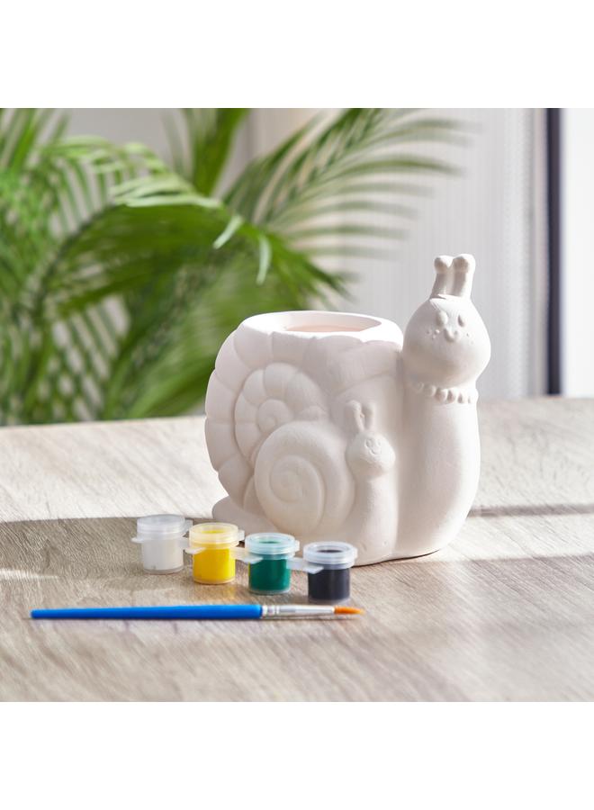 سنايل إناء للزهور السيراميك DIY مع الألوان - Image 1