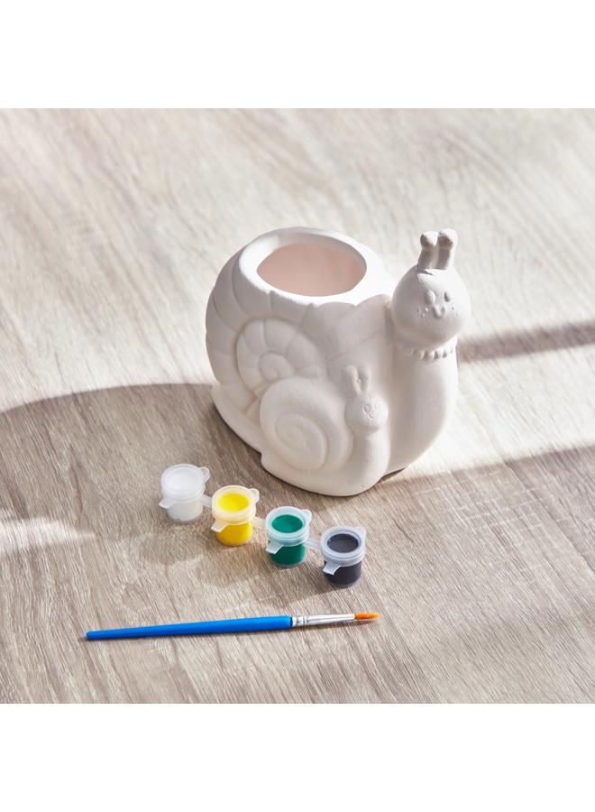 سنايل إناء للزهور السيراميك DIY مع الألوان - Image 2