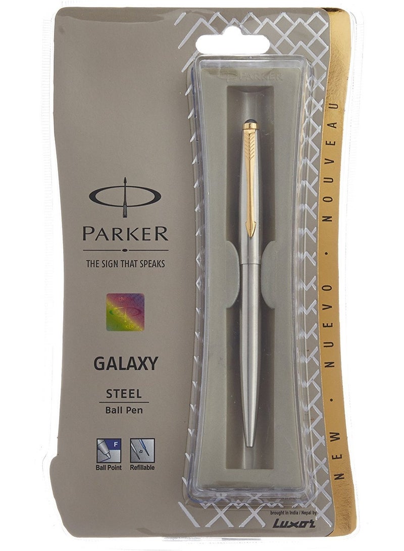 باركر جالاكسي قلم كروي من الستانلس ستيل الذهبي - Image 3