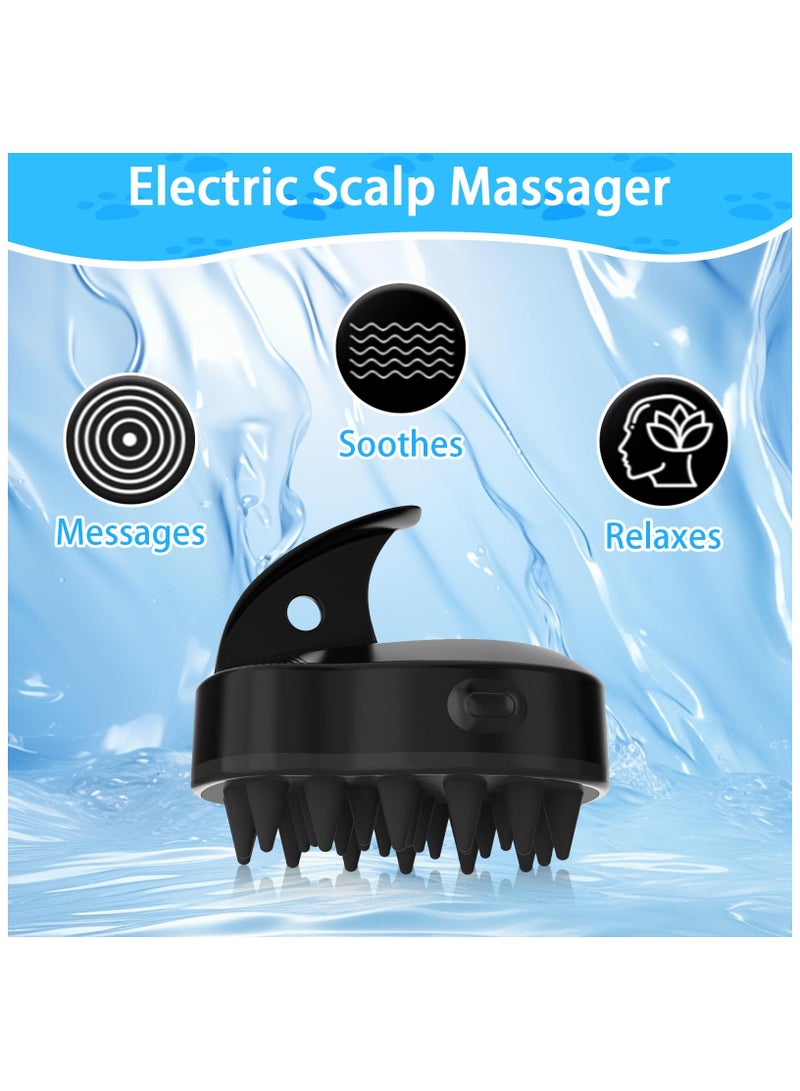 SYOSI Electric Pet Hair Brush，Massage Cat Brush, Pet Bathing Brush for Hair Removal, Cleaning Massage Comb, for Massage Cat Grooming Brush Pet Hair Removal Comb for Cat and Dog, Pet Accessory - Image 5