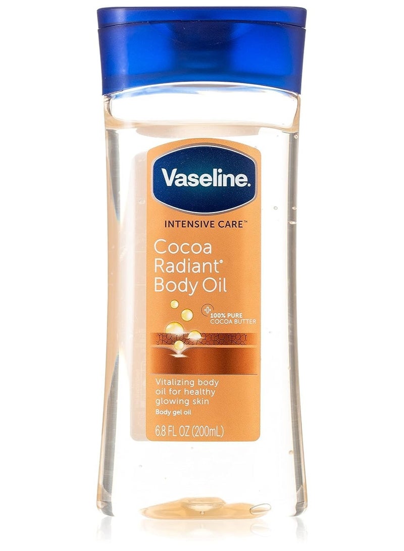 فازلين زيت الجسم المتألق بالكاكاو 200 مل