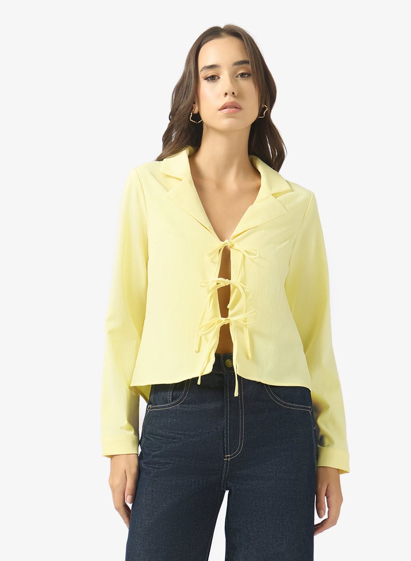 جينجر بلوزة بتفاصيل ربط - Image 1