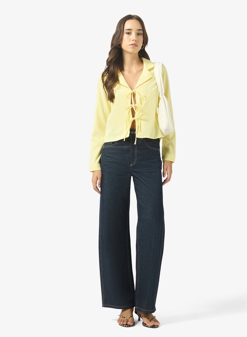 جينجر بلوزة بتفاصيل ربط - Image 4