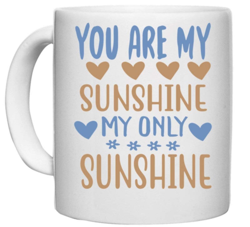 UDNAG White Ceramic Coffee/Tea Mug 'Sunshine | You are My' Perfect for Gifting [330ml] - Image 5