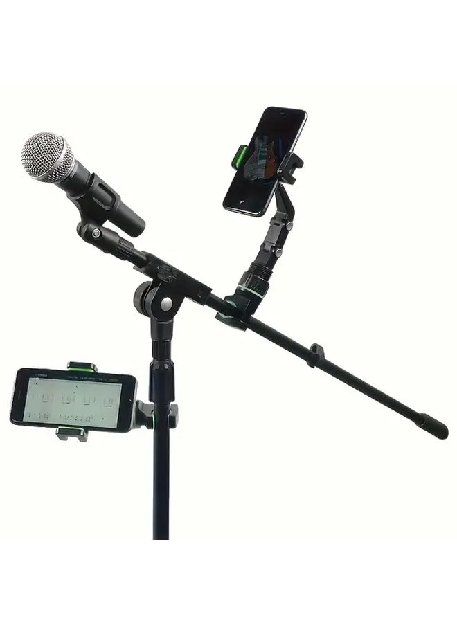 Green Guitar Stand Phone Holder 360 Rotating L Shaped Wall Mount - Image 4