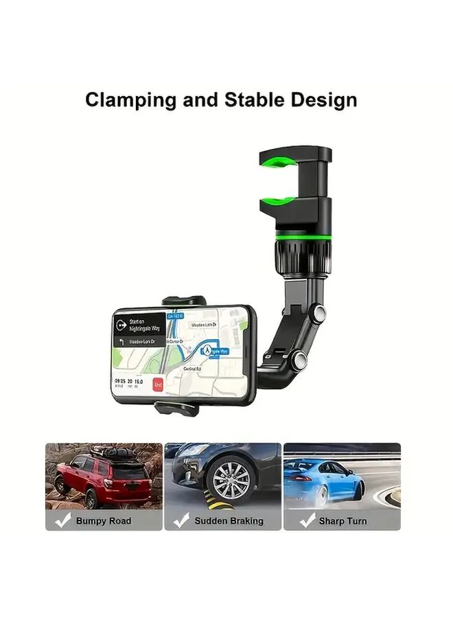 Green Guitar Stand Phone Holder 360 Rotating L Shaped Wall Mount - Image 5