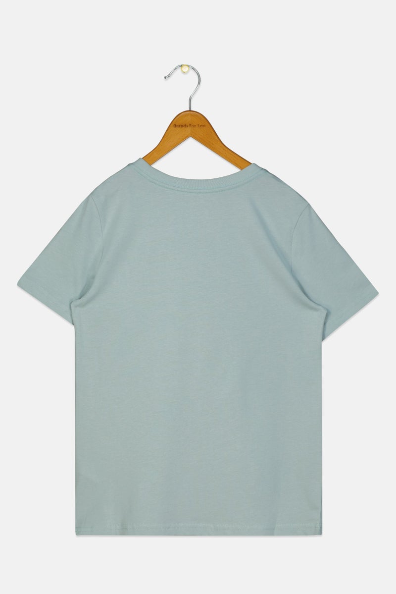 PUMA تي شيرت رياضي للأطفال الأولاد بأكمام قصيرة، خارجي، لون أخضر غامق - Image 3