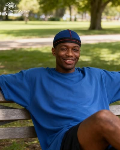 ForceWave Silky Stocking Cap for Men Women, Black Compression Wave Cap for 360 Waves, 4-Pieces - Image 5