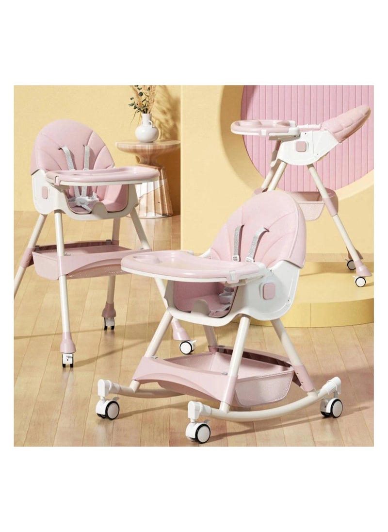 DEHKAH - Highchair With Large Feeding Tray, 3-Gear Adjustable Seat Cushion - Image 1