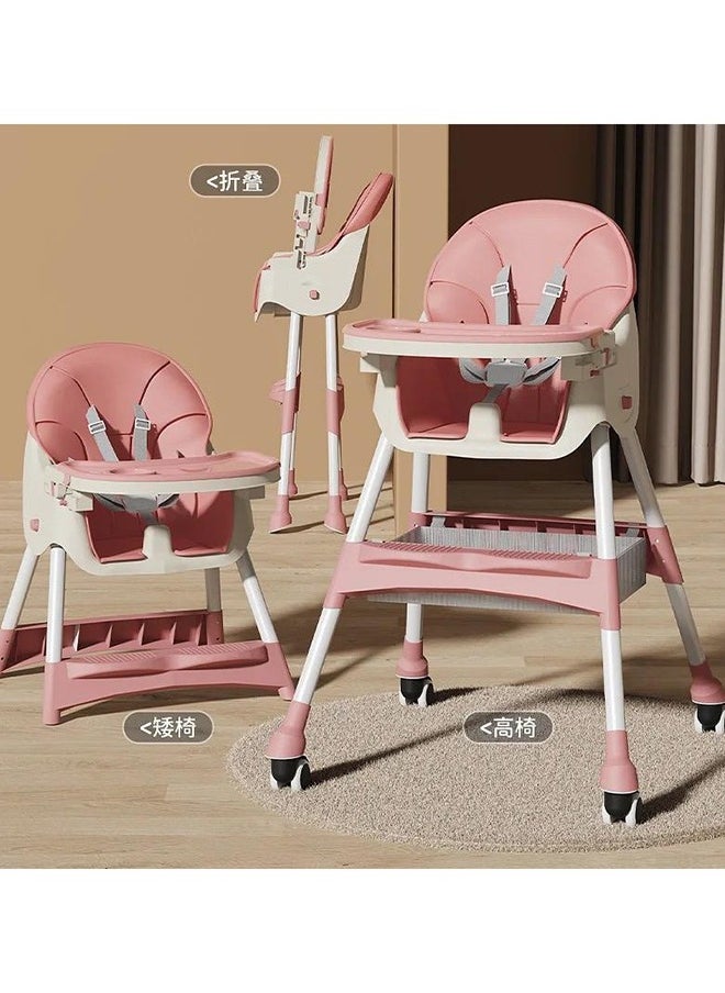 DEHKAH - Highchair With Large Feeding Tray, 3-Gear Adjustable Seat Cushion - Image 1