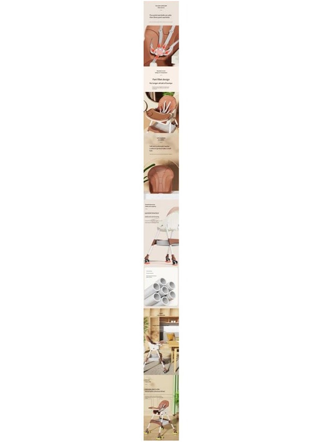 DEHKAH - Highchair With Large Feeding Tray, 3-Gear Adjustable Seat Cushion - Image 1
