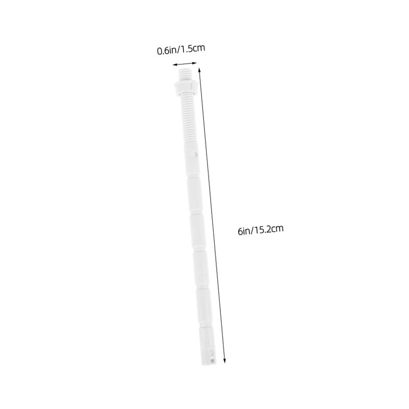 Dual Flush Valve Replacement Kit 10 Pieces Toilet Flush Button Rod Easy Installation - Image 3