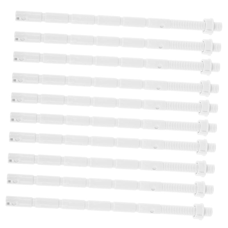 Dual Flush Valve Replacement Kit 10 Pieces Toilet Flush Button Rod Easy Installation - Image 2