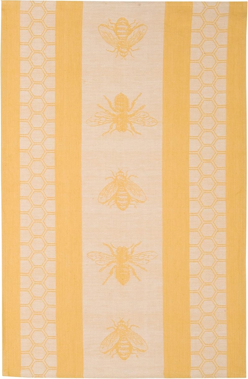 Now Designs Honeybee Woven Cotton Jacquard Dishtowel - Image 1
