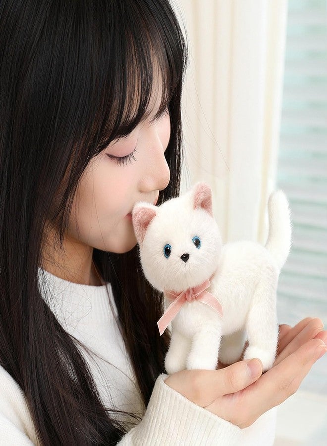Ditucu Cat Stuffed Animals Cute Soft Kitten Plush Doll Small Kitty Plushies Toys Gifts for Kids White 6 inch - Image 2