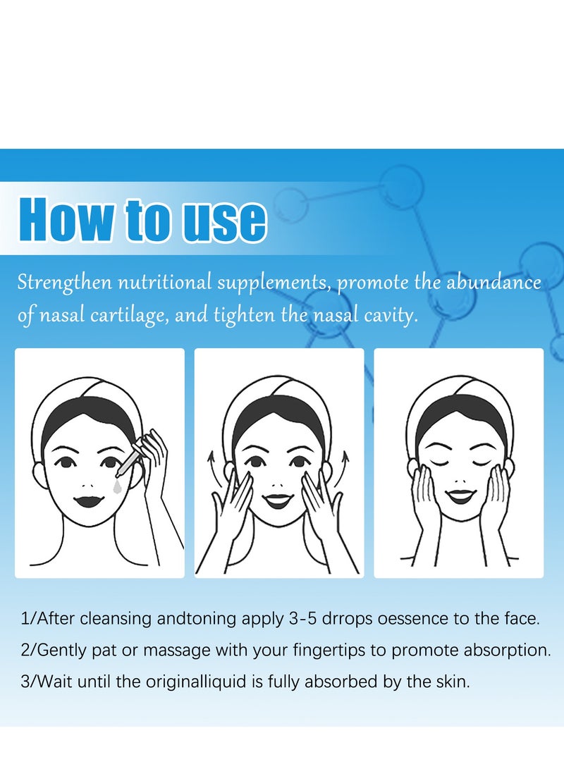 West&Month Nose Essential Oil Up Heighten Rhinoplasty Collagen Firming Moisturizing Perfect Nose Serum Reshape Natural Beauty Skin Care 10ml - Image 4