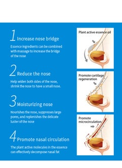 West&Month Nose Essential Oil Up Heighten Rhinoplasty Collagen Firming Moisturizing Perfect Nose Serum Reshape Natural Beauty Skin Care 10ml  - Image 5