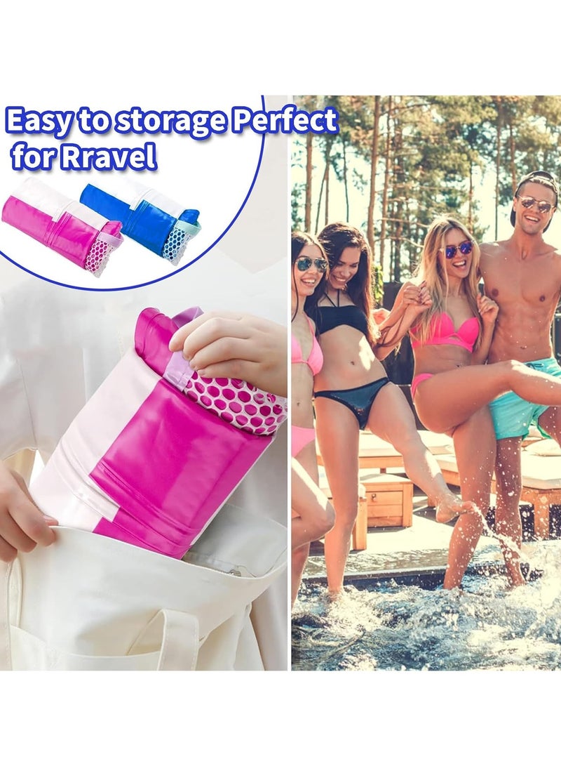 2 Pack Swimming Pool Floats, 4-in-1 Adults Pool Float & Water Hammock with Air Pumps, Multi-Purpose, Inflatable Pool Floats for Adults - Image 3