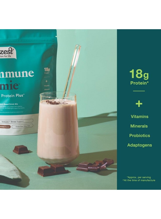 Nuzest Protein Plus | Immune Amie | Chocolate | Supports Healthy Immune System | Stress Support Benefits | Vitamins and Minerals | Lion's Main, Maitake & Shitake Mushrooms | 8.8oz/ 250g (10 Servings) - Image 2