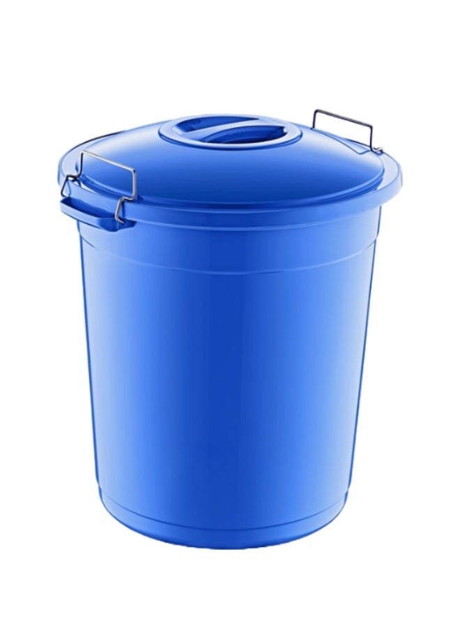 Smartware Turkish Trash Bin with Side Locks (Clips) - 50 Liters - Royal Blue - Image 1