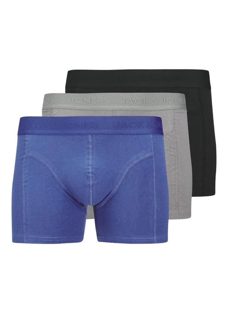 JACK & JONES  3 Pack Of Essential Trunks for Men | Best Price UAE