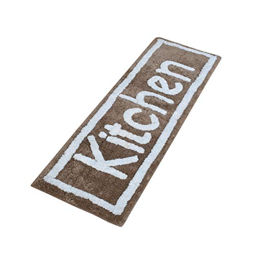 AEROHAVEN™ Glorious Super Soft Microfiber Abstract Kitchen Designer Anti Slip Kitchen Runner Rug - BR27 - (Coffee, 40 cm x 120 cm (Runner)) - Image 2