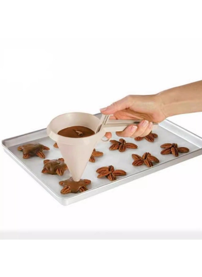 Generic - Handheld Cake Dispenser Cream Component Funnel Cup Pancake Fruit Batter Separator Baking Tool-Specifications:Opp Bag - Image 1