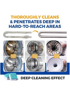 Generic Washing Machine Cleaner Tablets, Deep Clean Front Loader & Top Load Washer, 12 Pcs Professional Grade Washer Machine Cleaner Deodorizer for Removing Build-up  - Image 2