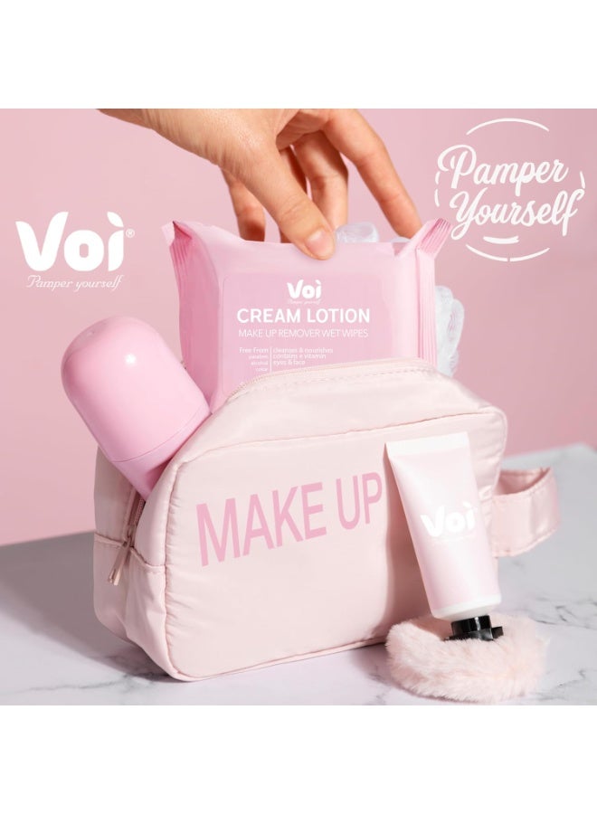 Voi Cream Lotion Make-Up Remover Wet Wipes 25 Wipes - Image 4
