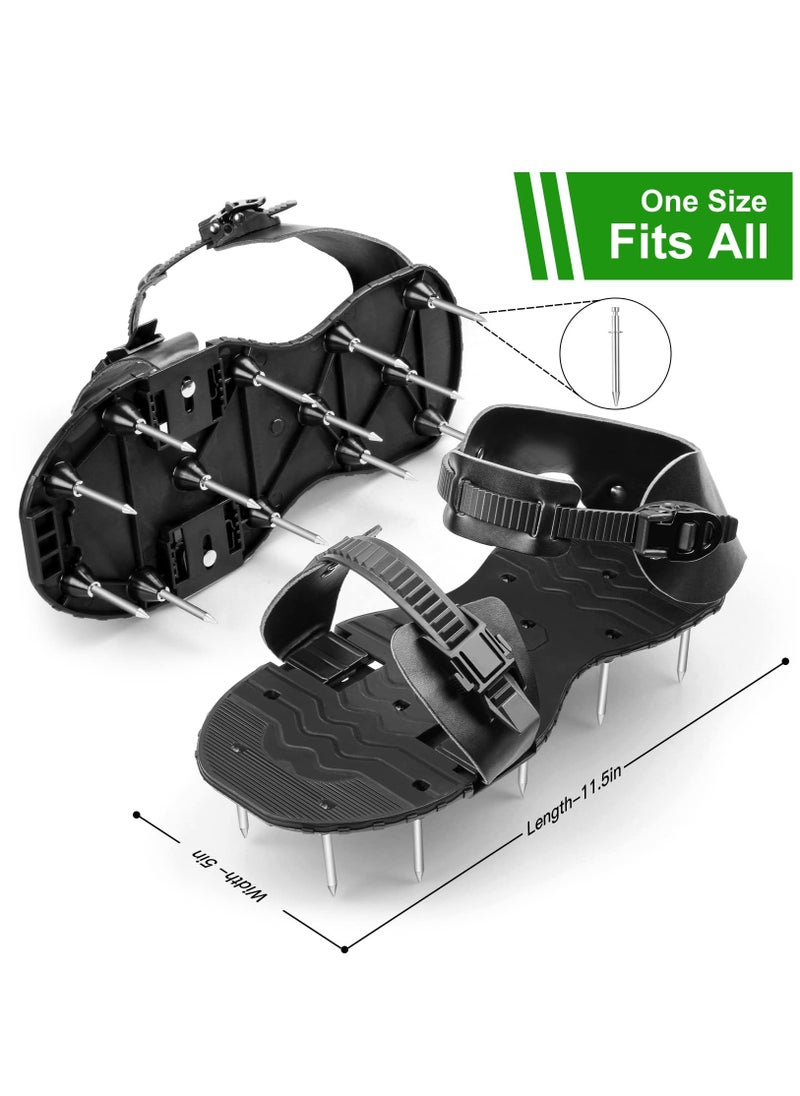 Generic - Upgraded Lawn Aerator Spike Shoes with Fully Adjustable Straps - Perfect Tool for Aerating Your Yard, Patio, Garden, and Grass Lawn. - Image 1
