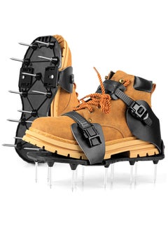 Upgraded Lawn Aerator Spike Shoes with Fully Adjustable Straps - Perfect Tool for Aerating Your Yard, Patio, Garden, and Grass Lawn.