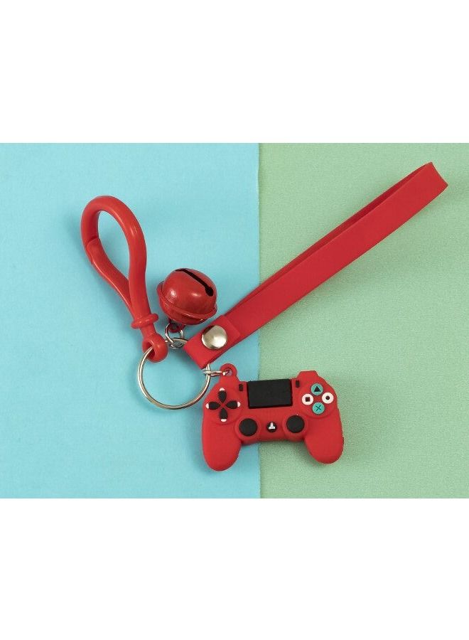 Distinctive Cartoon Keychain Cute Accessory Keychain Playstation Console Design With Ribbon Fits Car Wallet And Bag Nice Creative Gift - Image 1