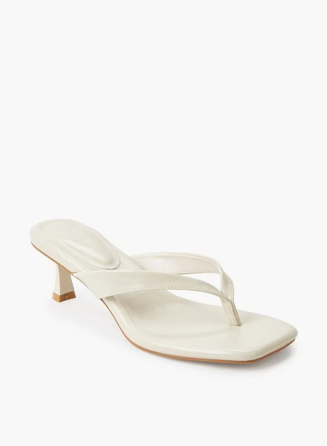 سيليست Women Kitten Heel Thong Sandals