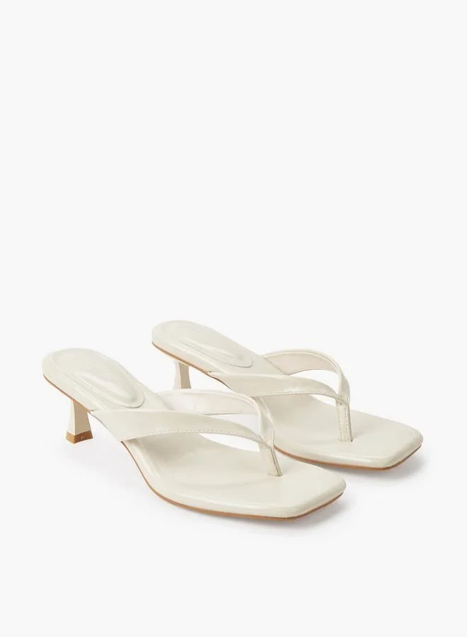 سيليست Women Kitten Heel Thong Sandals