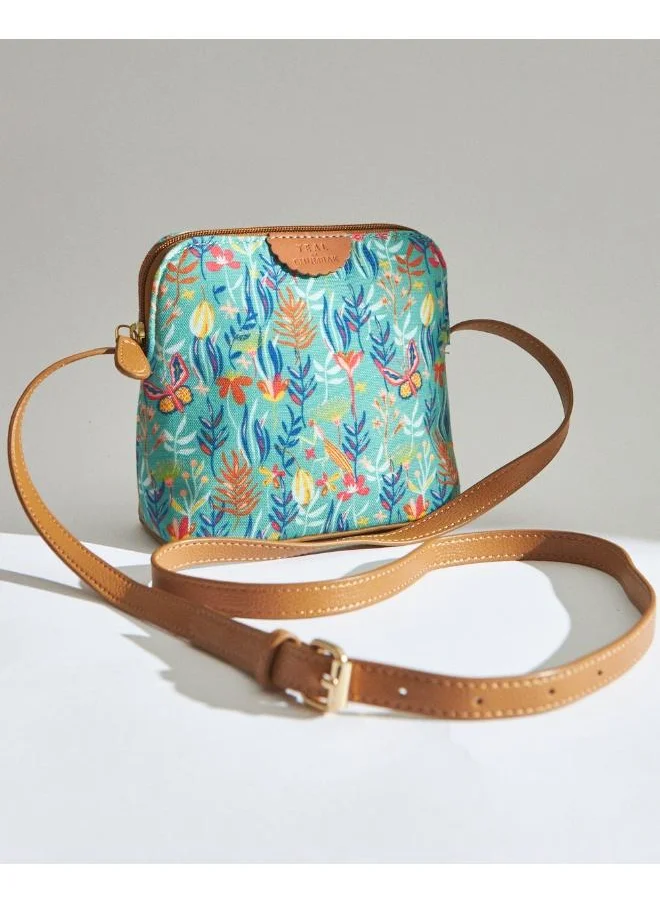 Chumbak TEAL BY CHUMBAK Tokyo Blooms and Boons Sling Bag