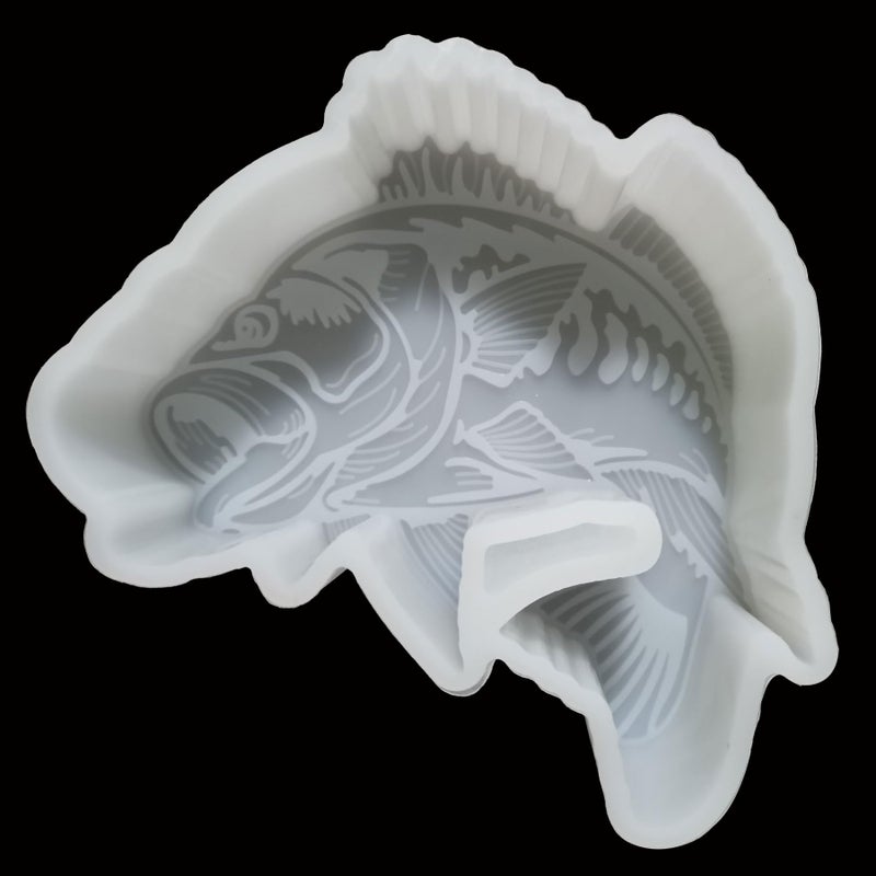 300 Design Optional Fuehbur Bass Fish Car Freshie Mold  Silicone Epoxy Resin Molds  Air Freshie Molds for Aroma Beads  Candle Molds  Soap Freshies MouldUpgraded Soft Material