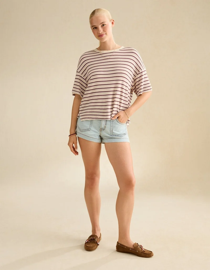 AE Soft & Sexy Waffle Crew Neck Tee