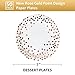 CENLBJ Rose Gold Dots Party Paper Plates 50 PCS Disposable Party Supplies Dessert Paper Plates for BirthdayWedding Birdal Christmas Baby Shower 7 inches - Image 4