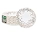 CENLBJ Rose Gold Dots Party Paper Plates 50 PCS Disposable Party Supplies Dessert Paper Plates for BirthdayWedding Birdal Christmas Baby Shower 7 inches - Image 1