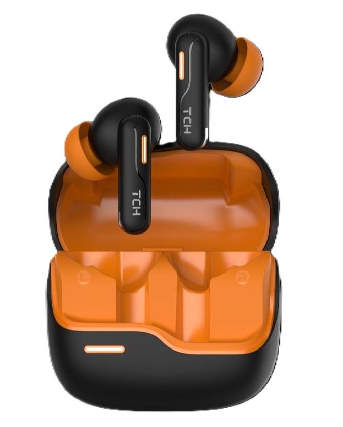 TCH L40 Wave ENC & ANC Wireless Earbuds, Noise Cancellation, HD Sound, Bluetooth 5.4, All-Day Playtime - Image 1