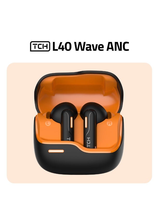 TCH L40 Wave ENC & ANC Wireless Earbuds, Noise Cancellation, HD Sound, Bluetooth 5.4, All-Day Playtime - Image 3