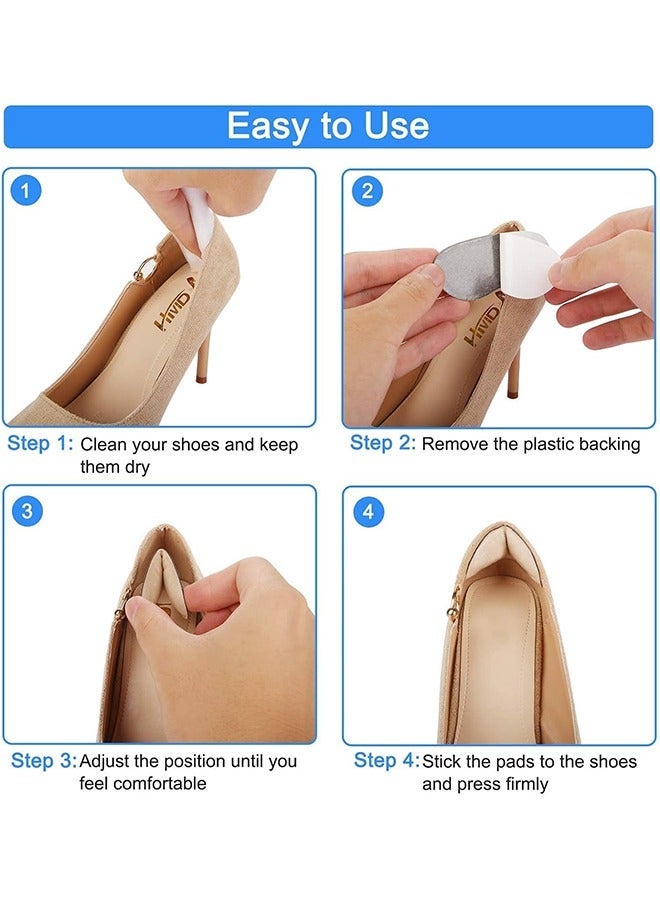 6 أزواج من الرجال والنساء كعب بطانة ، بطانة كعب ذاتية اللصق لمنع الانزلاق والاحتكاك رغوة ، وتحسين الالتصاق الأحذية - Image 4